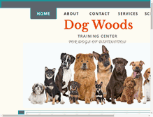 Tablet Screenshot of dogwoods4dogs.com